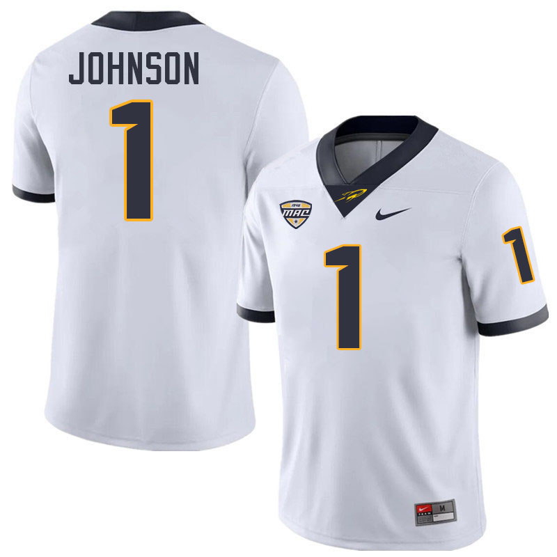 Desjuan Johnson Toledo Jersey,Toledo Rockets #1 Desjuan Johnson Jersey Youth College-White